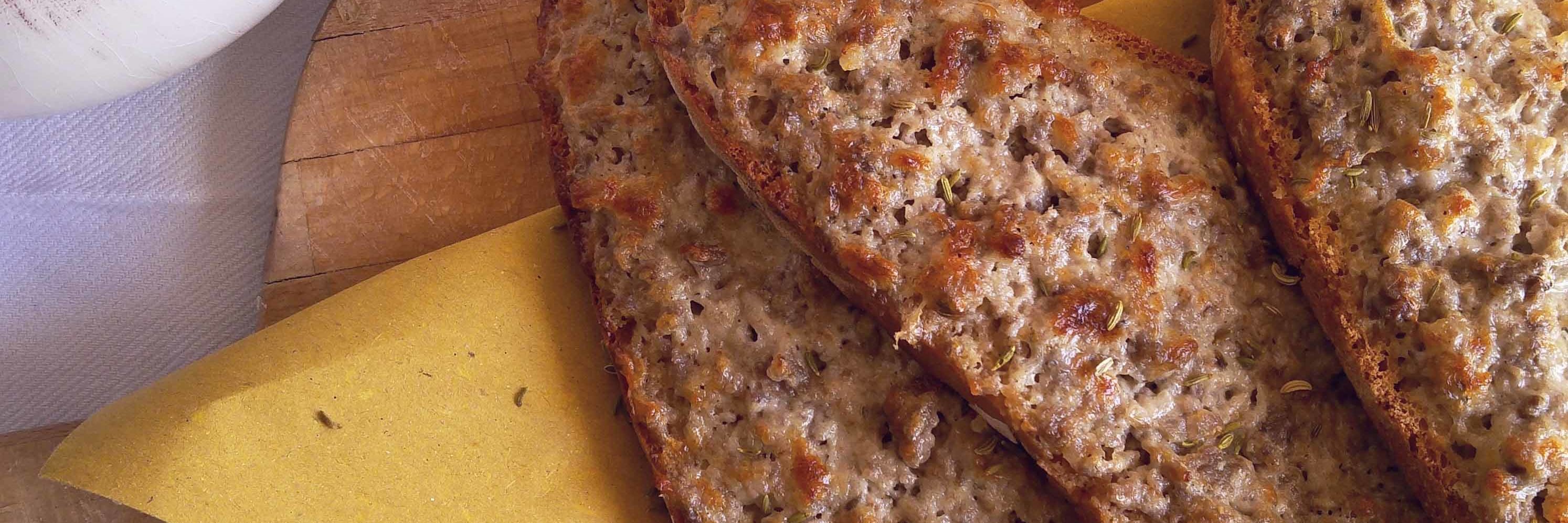 crostoni sambudello e stracchino crostoni sambudello e stracchino