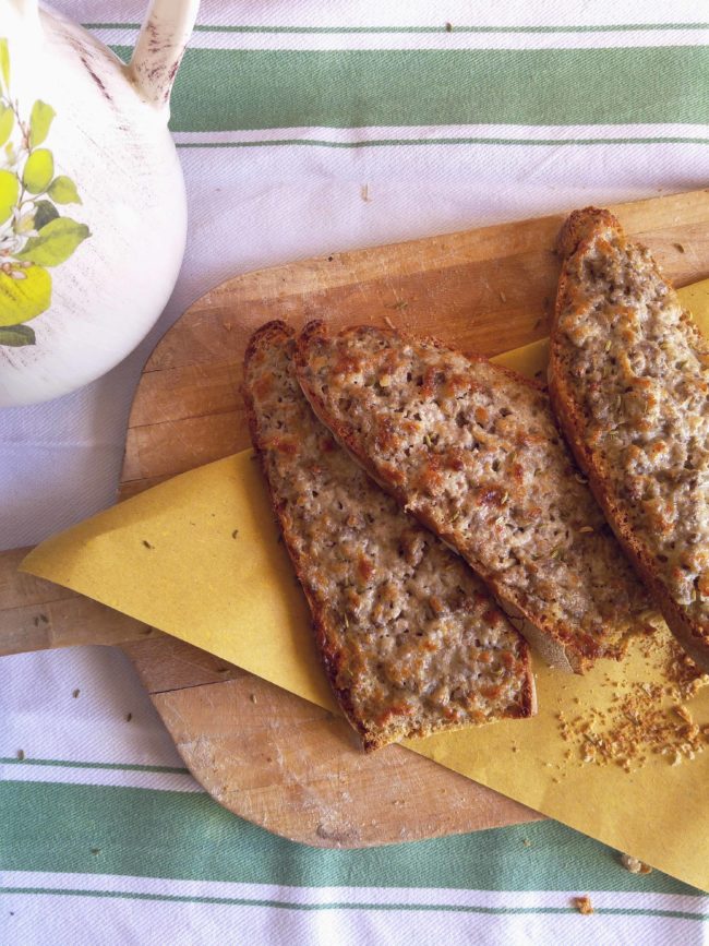 crostoni sambudello e stracchino