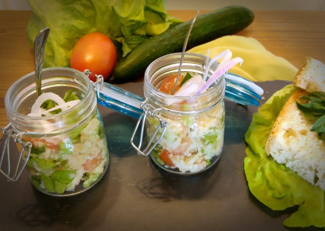 finger food: panzanella in barattolo finger food: panzanella in barattolo