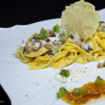 fettuccine aringa e ricotta con marmellata di agrumi