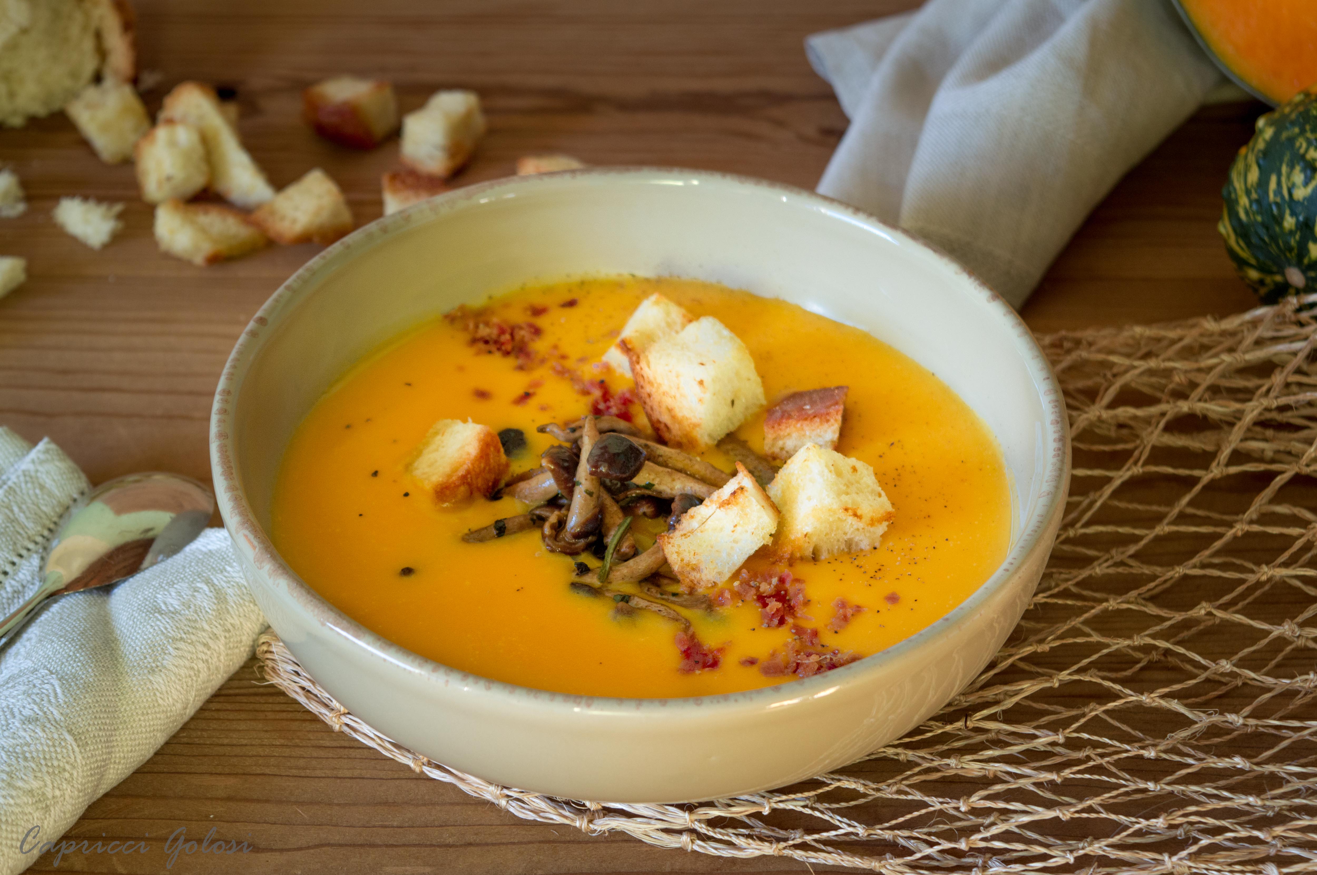 vellutata zucca e funghi vellutata zucca e funghi