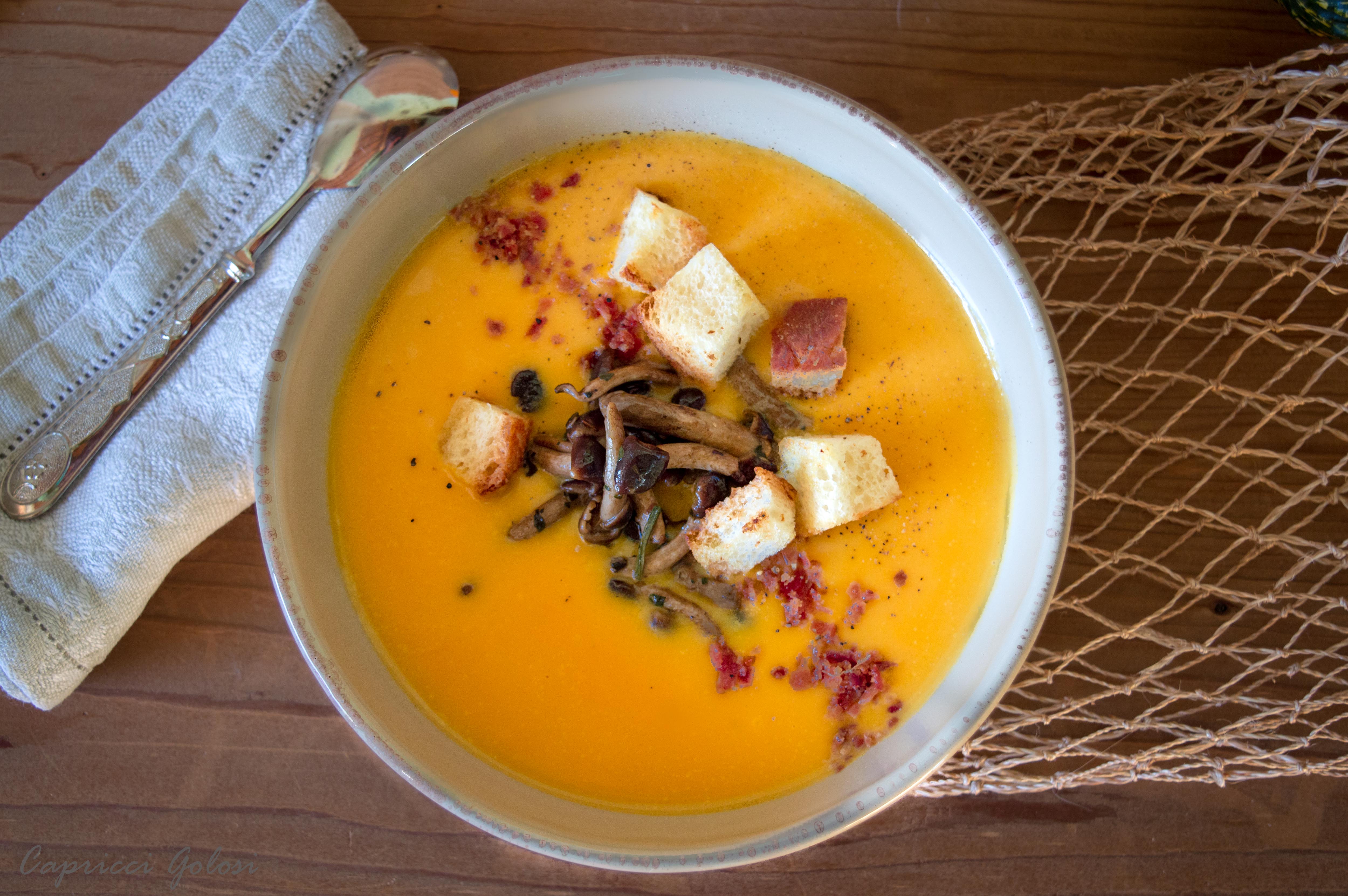 vellutata zucca e funghi vellutata zucca e funghi
