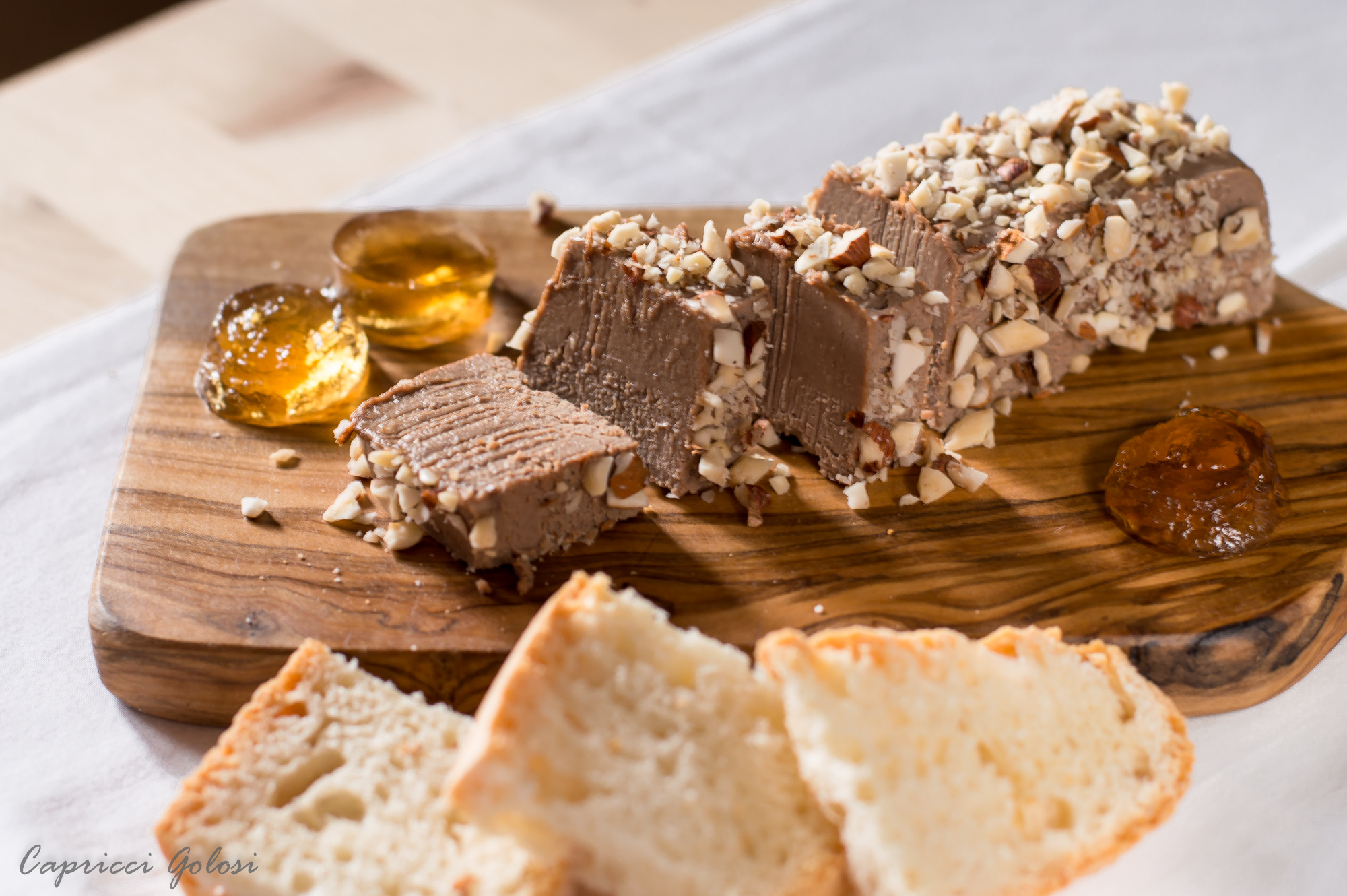 Paté di fegatini e gelatina di Vin Santo