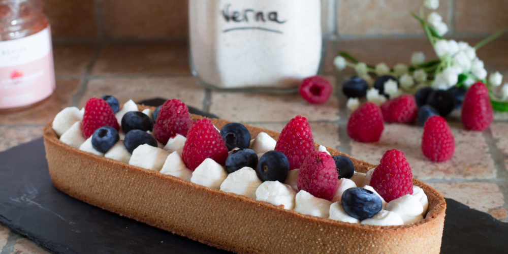 Crostata con crema di yogurt greco