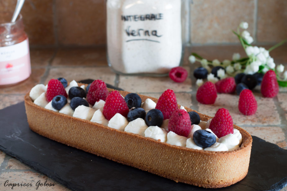 Crostata con crema di yogurt greco