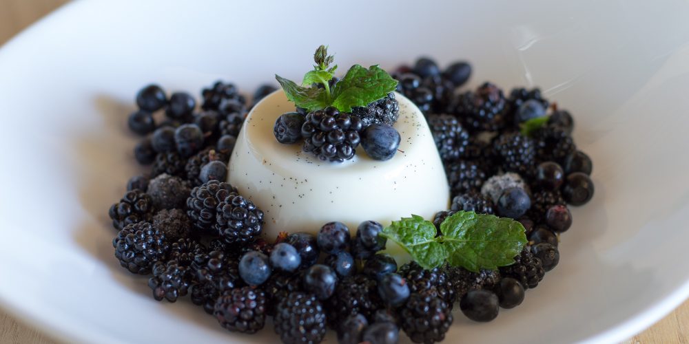 panna cotta mirtilli e more