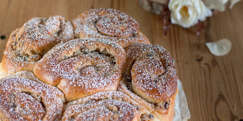 torta di rose con lievito madre